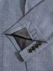 Reiss Indigo Ravenswood Slim Fit Single Breasted Wool Blend Blazer - Image 6 of 7