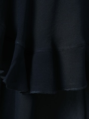 Reiss Navy Francesca Pleated Cape Style Top - Image 6 of 6