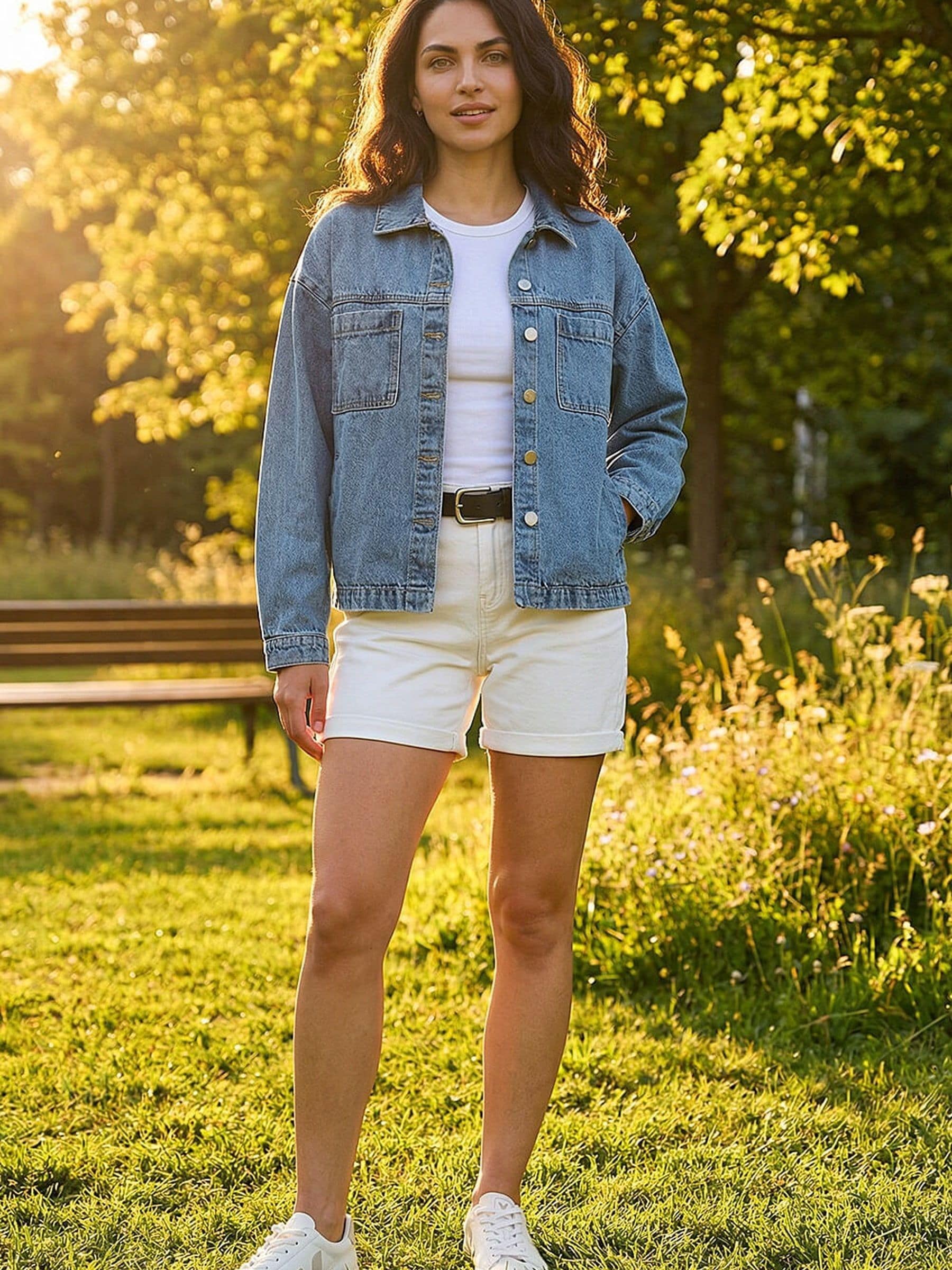 Dusk Women's Denim Jacket in Blue | Size: 14 - Image 4