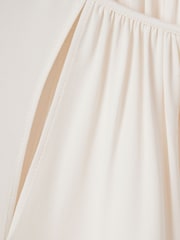 Reiss Ivory Gracie Cut-Out Flute Sleeve Blouse - Image 6 of 6