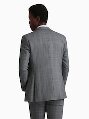 Ted Baker Tailoring Grey Miken Slim Fit Check Jacket - Image 2 of 5