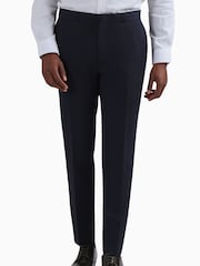 Ted Baker Tailoring Blue Slim Fit Tuxedo Trousers - Image 1 of 3