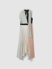 Reiss Zadie Asymmetrisches Midikleid mit Plissee - Bild 2 von 6