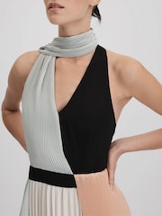 Reiss Zadie Asymmetrisches Midikleid mit Plissee - Bild 3 von 6