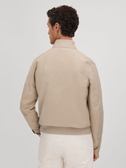 Reiss Stone Peggy Cotton Blend Zip-Through Jacket - Image 6 of 7