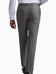 Ted Baker Tailoring Grey Miken Slim Fit Check Trousers - Image 2 of 3