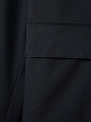 Reiss Navy Rufus Funnel Neck Zip-Through Jacket - Image 6 of 6