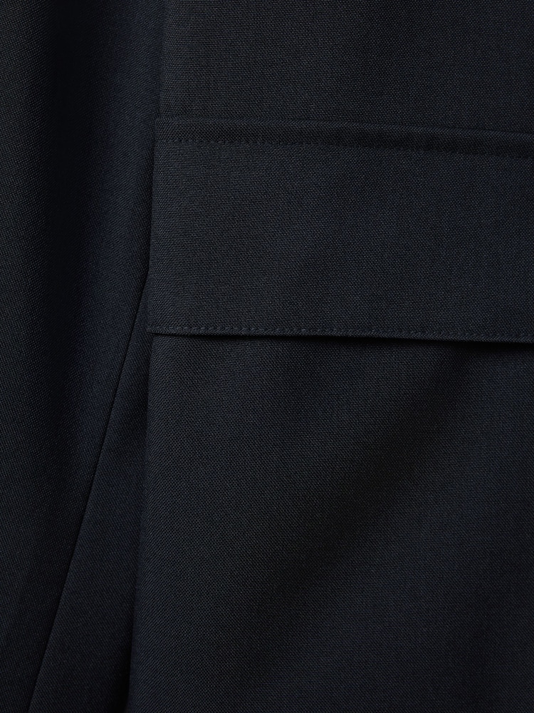 Reiss Navy Rufus Funnel Neck Zip-Through Jacket - Image 6 of 6