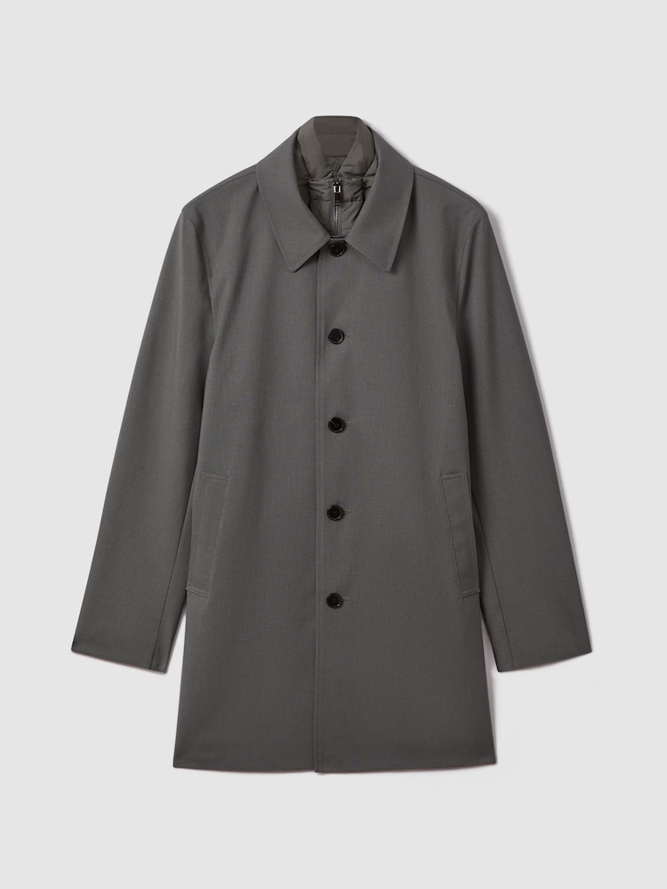 Verde - Chaqueta con aplicación de cuello alzado desmontable Perrin de Reiss - Imagen 2 de 6