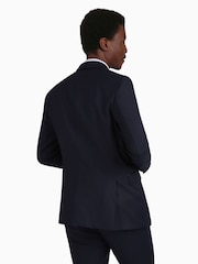 Синий приталенный пиджак в стиле смокинга Ted Baker Tailoring - Image 2 of 6