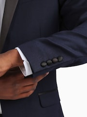 Синий приталенный пиджак в стиле смокинга Ted Baker Tailoring - Image 5 of 6
