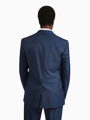 Ted Baker Tailoring Blue Tai Slim Fit Semi Plain Jacket - Image 2 of 7