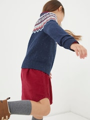 Pull ras du cou FatFace en maille Fairisle - Image 2 of 4