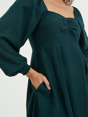FatFace Green Tessa Midi Dress - Image 4 of 6