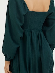 FatFace Green Tessa Midi Dress - Image 5 of 6
