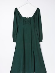 FatFace Green Tessa Midi Dress - Image 6 of 6