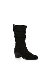 Carvela Secil Scrunched Black Boots - Image 2 of 3