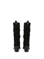 Carvela Secil Scrunched Black Boots - Image 3 of 3