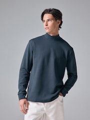 Grey Soft Touch Long Sleeve Turtle Neck T-Shirt - Image 1 of 8