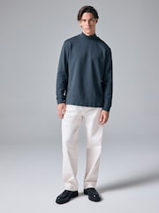 Grey Soft Touch Long Sleeve Turtle Neck T-Shirt - Image 2 of 8
