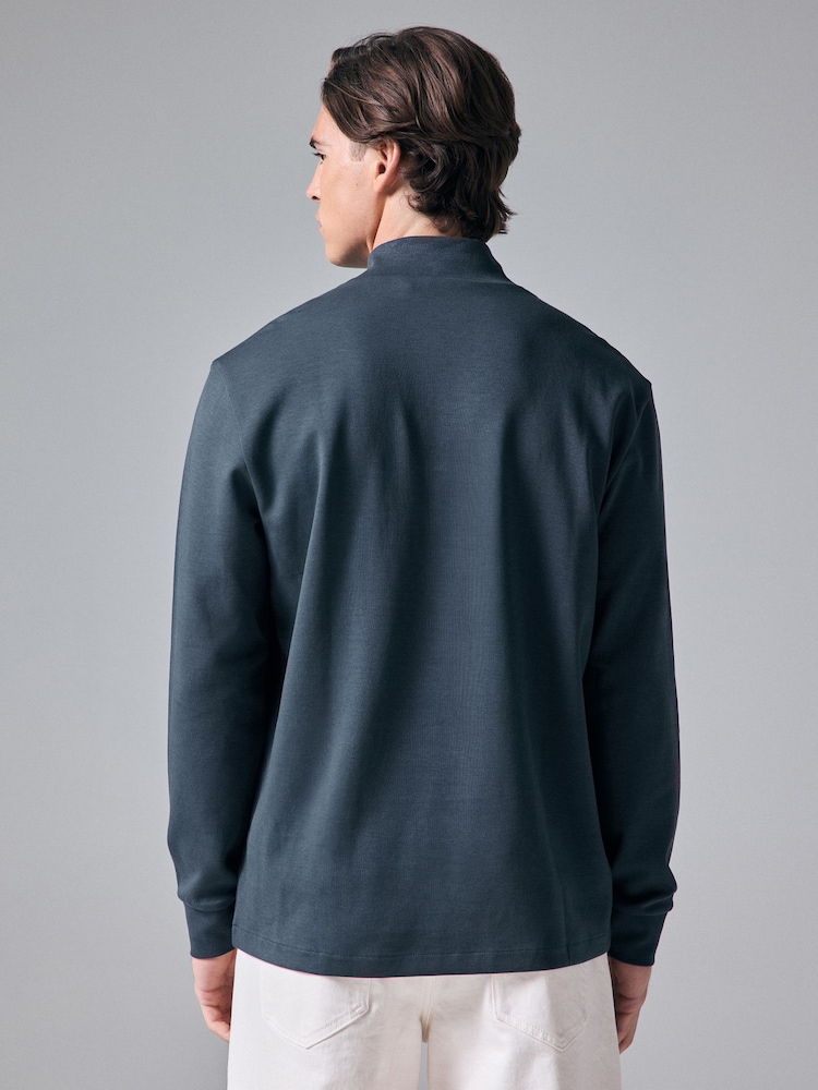 Grey Soft Touch Long Sleeve Turtle Neck T-Shirt - Image 3 of 8