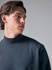 Grey Soft Touch Long Sleeve Turtle Neck T-Shirt - Image 5 of 8