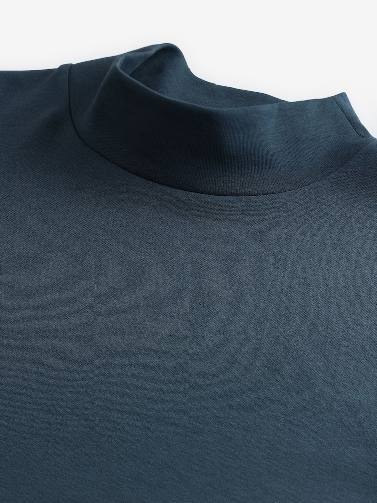 Grey Soft Touch Long Sleeve Turtle Neck T-Shirt - Image 7 of 8