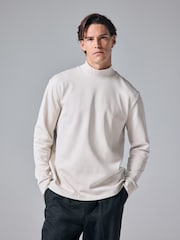 Cream Soft Touch Long Sleeve Turtle Neck T-Shirt - Image 1 of 8