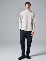 Cream Soft Touch Long Sleeve Turtle Neck T-Shirt - Image 2 of 8