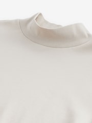 Cream Soft Touch Long Sleeve Turtle Neck T-Shirt - Image 7 of 8