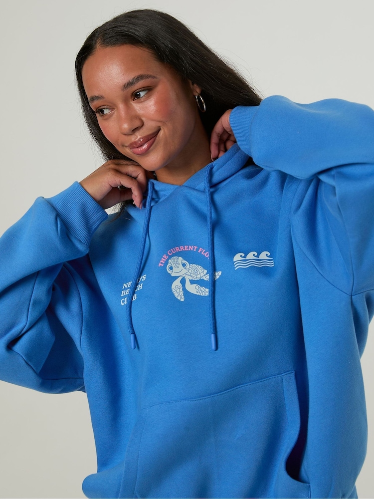 Skinnydip Blue Disney Finding Nemo Beach Club Hoodie - Image 2 of 6