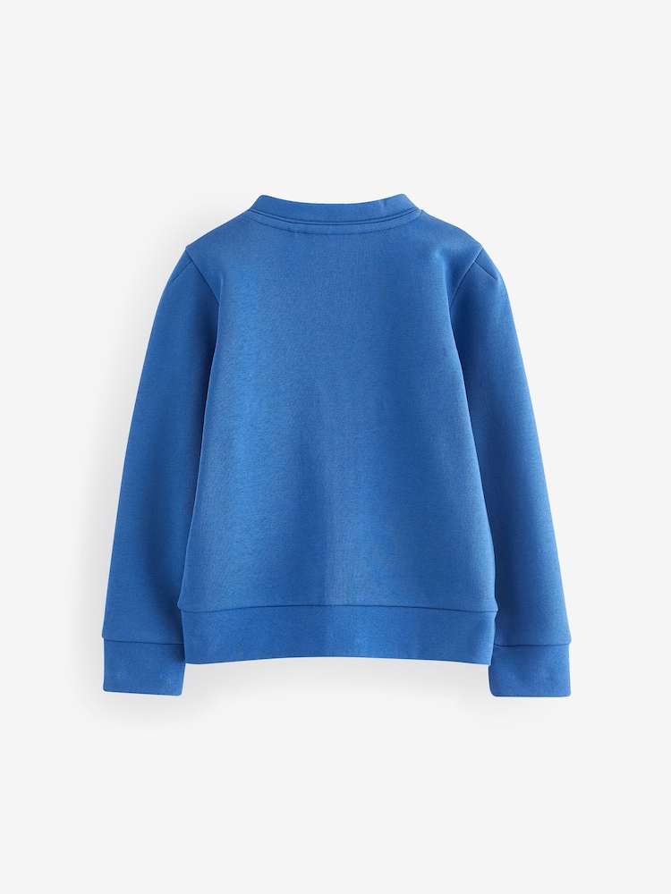 Blauw - Clarks Girls Bow Sweat School Cardigan - Image 4 of 5