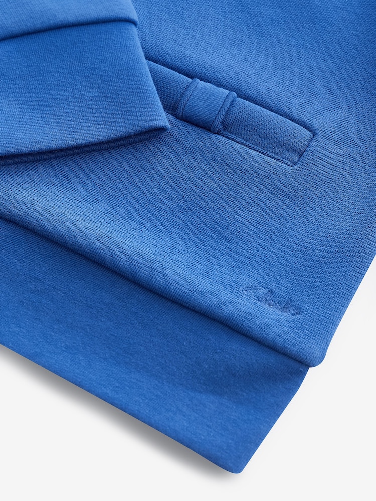 Clarks Blue Girls Bow Sweat School Cardigan - Image 5 of 5