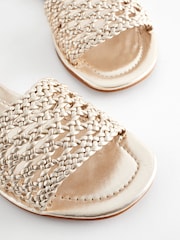 Champagne Gold Forever Comfort® Weave Sandals - Image 7 of 7