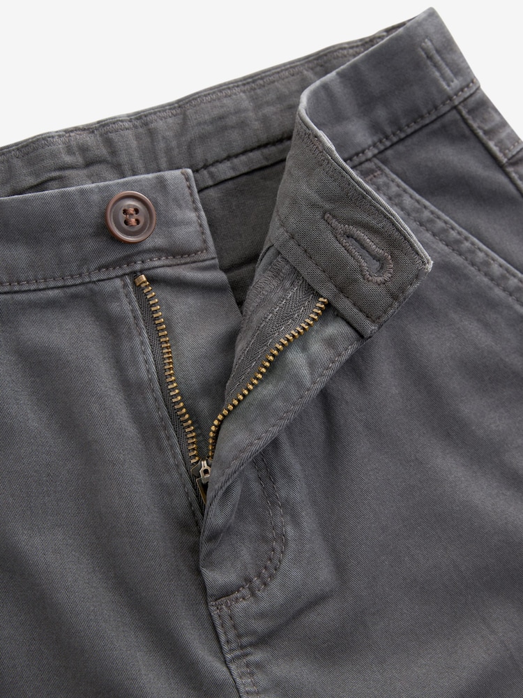 Charcoal Grey Loose Fit Chino Trousers (3-16yrs) - Image 6 of 6