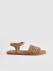 Tan Brown Forever Comfort® Weave Sandals - Image 2 of 6