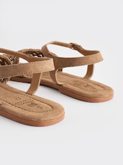 Tan Brown Forever Comfort® Weave Sandals - Image 3 of 6