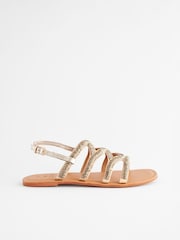 Gold Standard/Wide Fit Forever Comfort® Beaded Slingback Sandals - Image 2 of 7