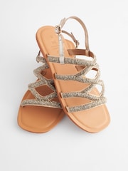 Gold Standard/Wide Fit Forever Comfort® Beaded Slingback Sandals - Image 6 of 7