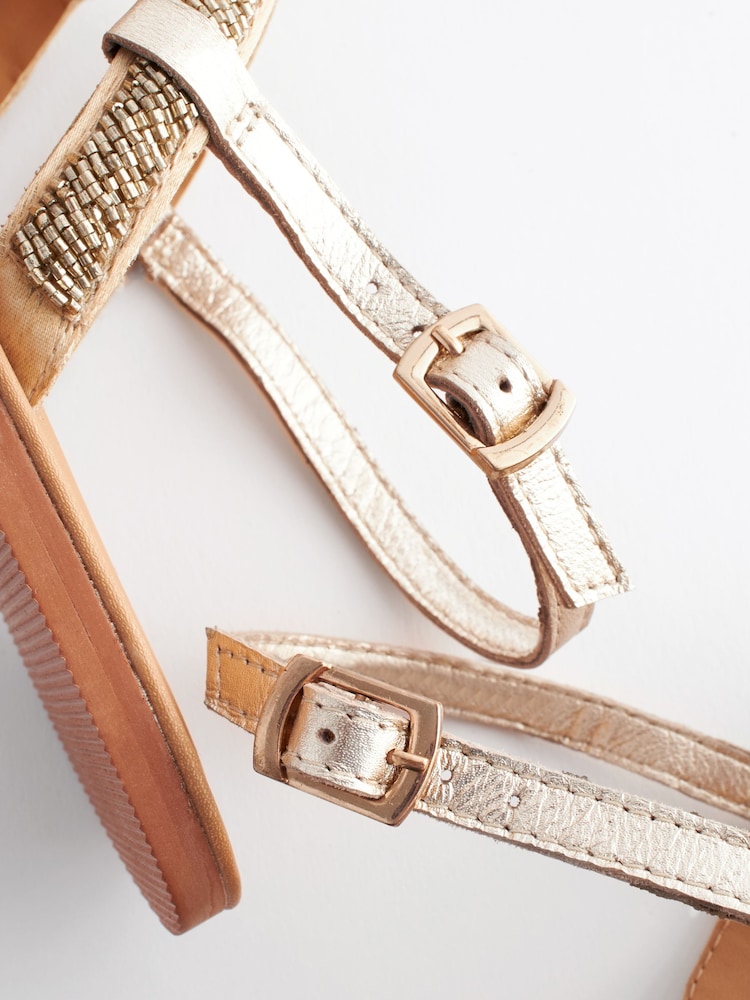Gold Standard/Wide Fit Forever Comfort® Beaded Slingback Sandals - Image 7 of 7