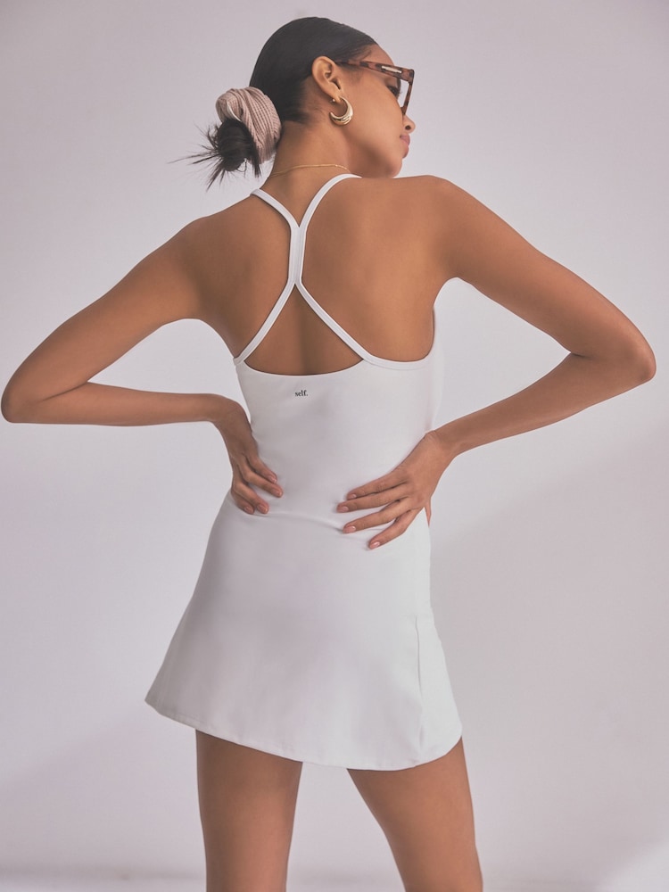 self. Cream Sports Dress - Image 1 of 7