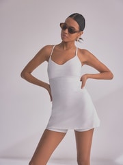 self. Cream Sports Dress - Image 4 of 7