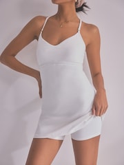 self. Cream Sports Dress - Image 5 of 7