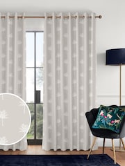 Sara Miller Natural Linen Small Palm Made to Measure 100% Cotton Curtains - Image 1 of 9