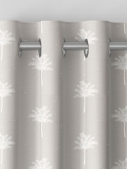 Sara Miller Natural Linen Small Palm Made to Measure 100% Cotton Curtains - Image 5 of 9