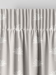 Sara Miller Natural Linen Small Palm Made to Measure 100% Cotton Curtains - Image 7 of 9