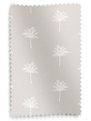 Sara Miller Natural Linen Small Palm Made to Measure 100% Cotton Curtains - Image 9 of 9