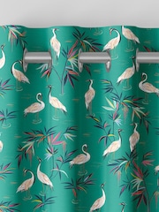 Sara Miller Green Heron Made to Measure Curtains - Image 7 of 9