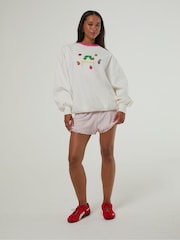 Skinnydip White The Very Hungry Caterpillar Still Hungry Sweatshirt - Image 1 of 4