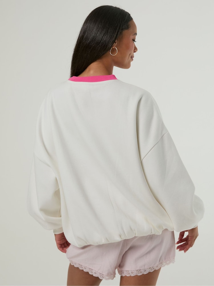 Skinnydip White The Very Hungry Caterpillar Still Hungry Sweatshirt - Image 4 of 4 Skinnydip White The Very Hungry Caterpillar Still Hungry Sweatshirt - Image 4 of 4